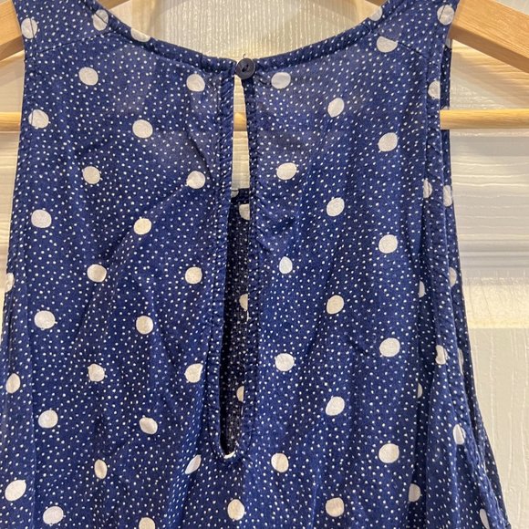 Old Navy Blue Polka Dot Swing Top for Women Size M - Picture 5 of 9